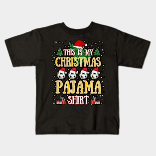 Funny Christmas Soccer Lover This Is My Christmas Pajama Kids T-Shirt
